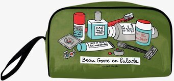 Necessär Killprylar grön från Derriére la porte med tryck