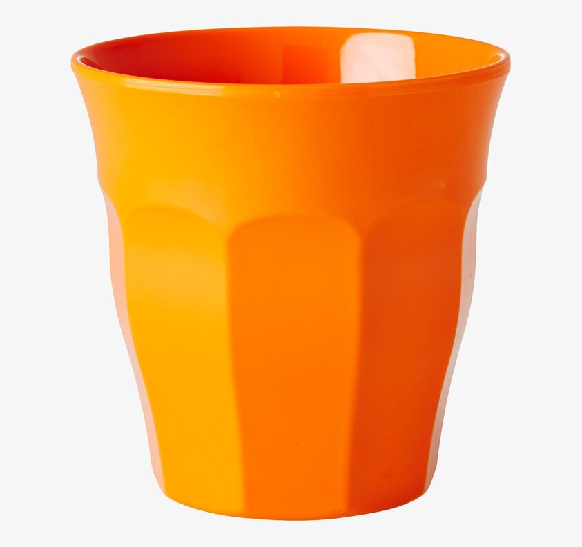Rice Liten mugg Orange med klar och intensiv orange färg