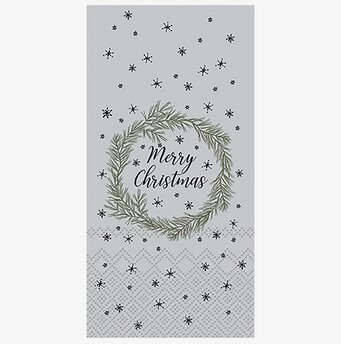 Servetter Merry Christmas Fransk Grå från Chic Antique