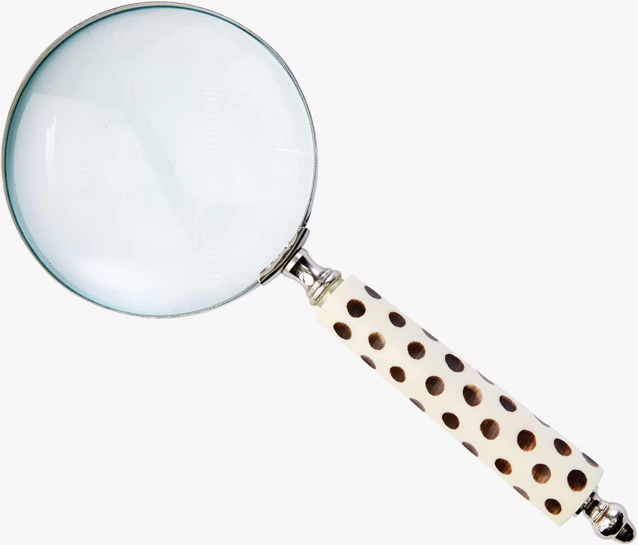 Globetrotter Förstoringsglas Vit från Affari mot vit bakgrund