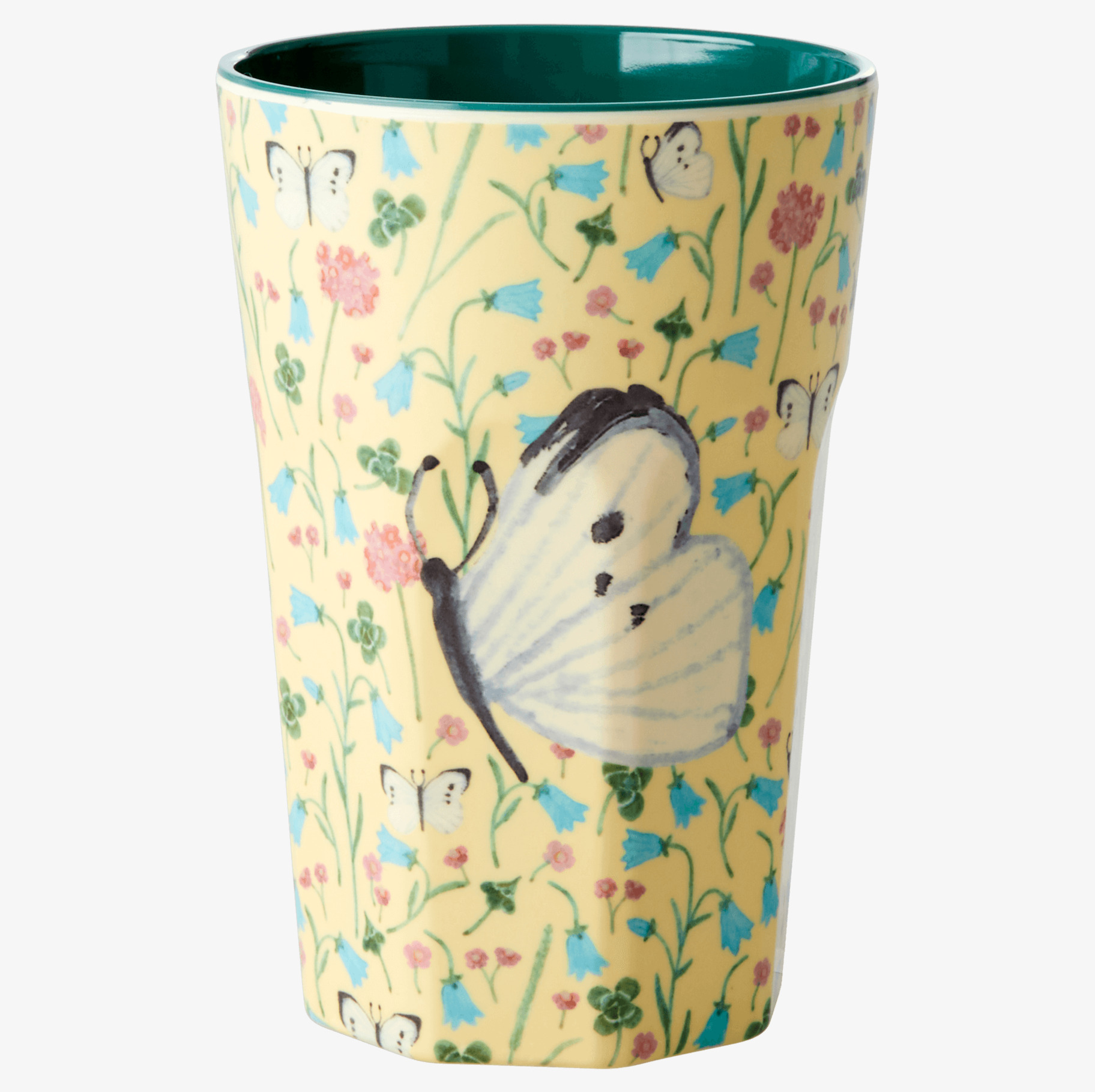 Mugg Latte Sweet Butterfly Print Creme från Rice