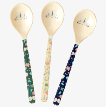 Korta skedar - Sweet Butterfly Print från Rice i olika färger