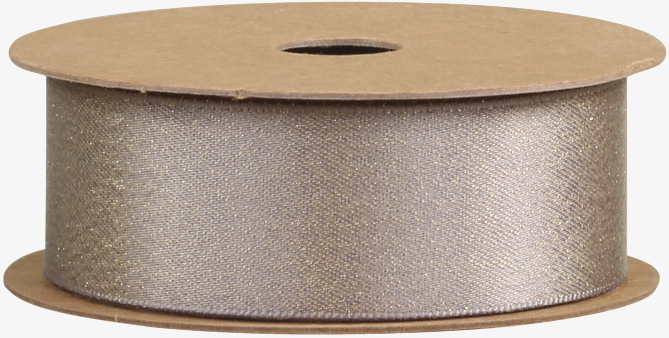 Satinband Fransk Grå Glitter från Chic Antique på spole