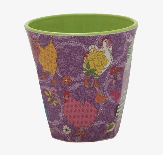 Mugg Lila Med hönor från Rice med färgglada hönor