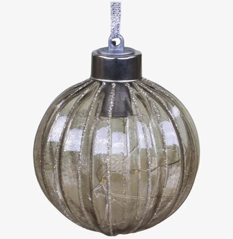 Julkula Glitter LED från Chic Antique med inbyggda LED-lampor