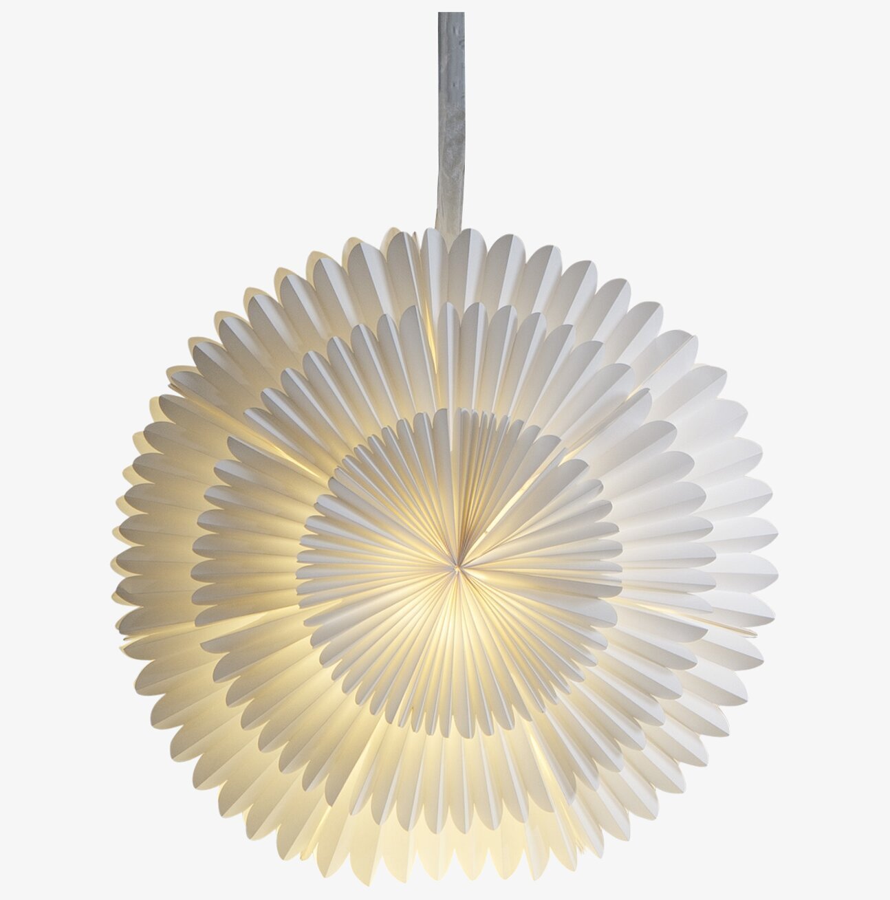 Pappersstjärna Frost Vit från Star Trading i vitt papper