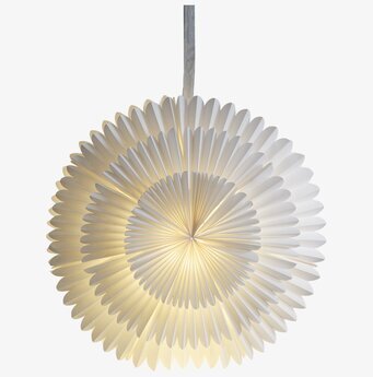 Pappersstjärna Frost Vit från Star Trading i vitt papper