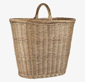 Oval Korg Flätad Pil från IB Laursen på vit bakgrund