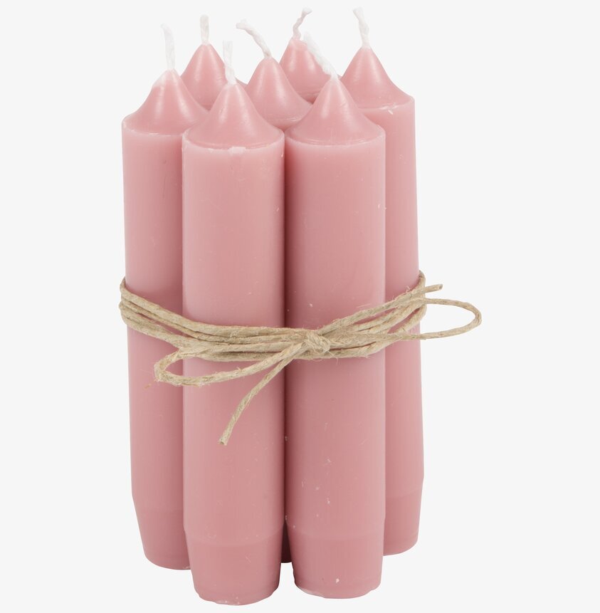 Stearinljus Peony från IB Laursen, sju rosa cylinderljus