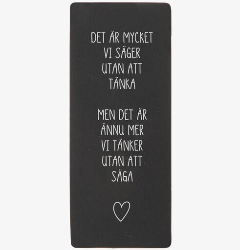 Trätavla - Det Är Mycket Vi Säger... från Different Design