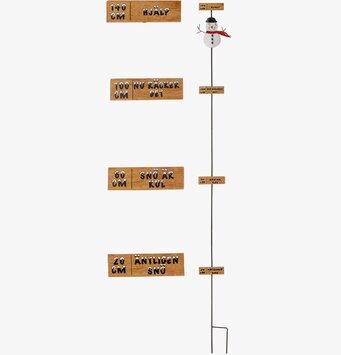 Snömätare Snögubbe Hamrad Plåt från Different Design