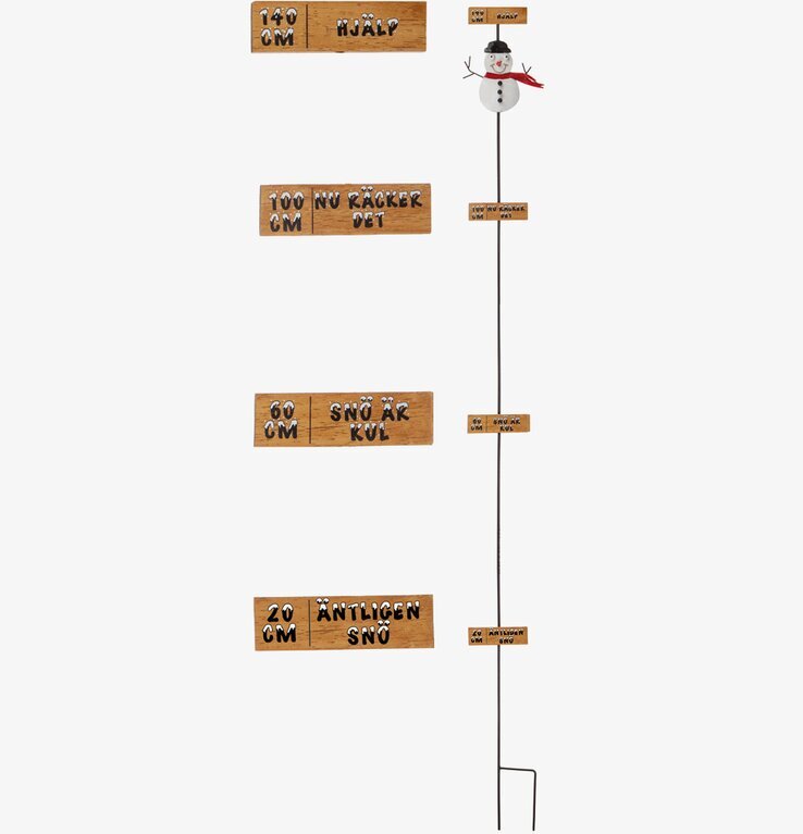 Snömätare Snögubbe Hamrad Plåt från Different Design