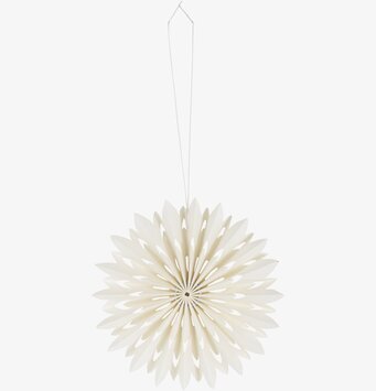 Dekoration Flinga från Watt och Veke, vit pappersstjärna