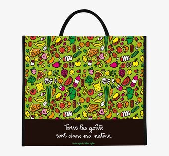 Shoppingväska Tuttifrutti från Derriére la porte, färgglad