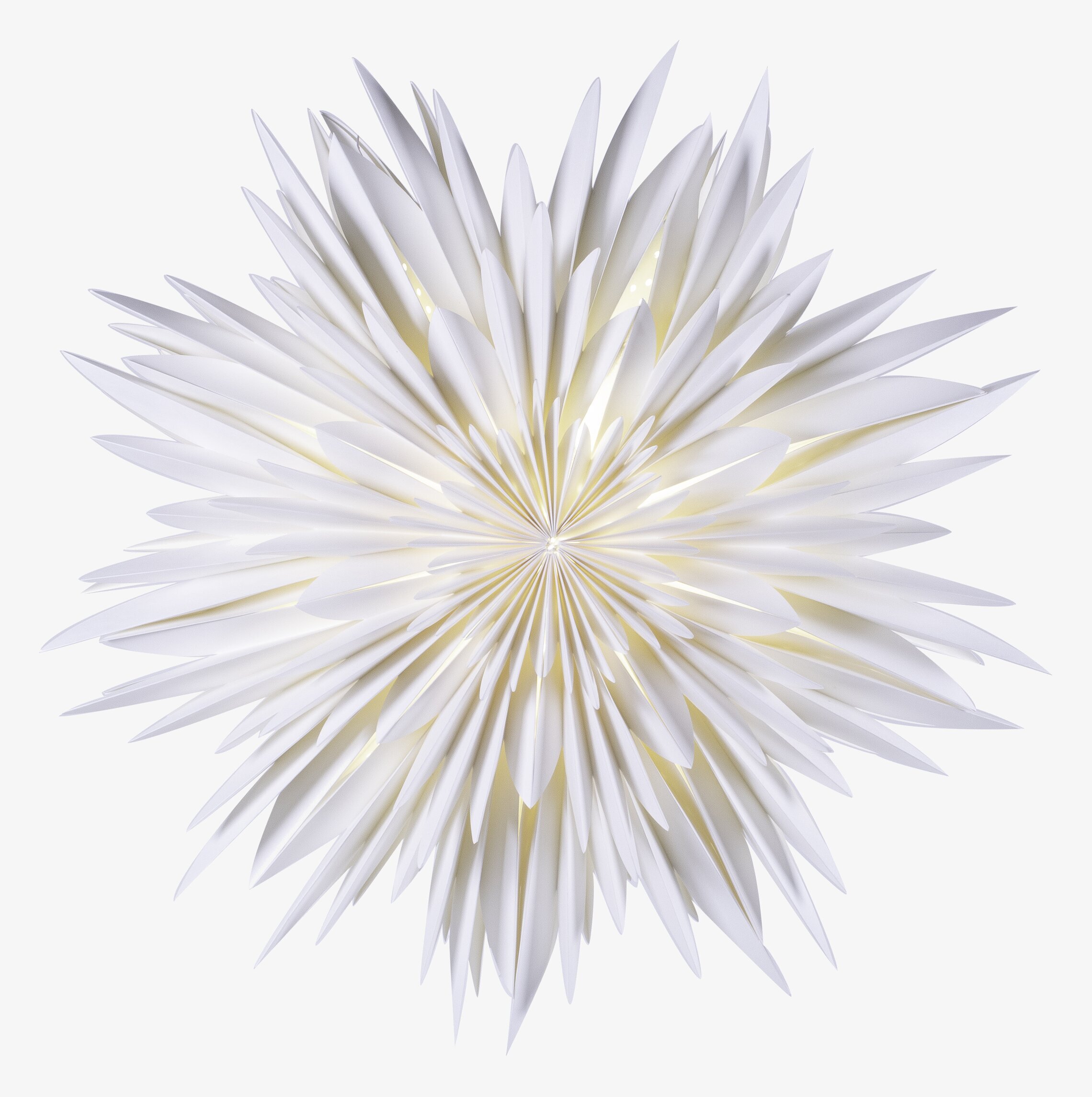 Julstjärna Maja 60 Vit från Watt och Veke i vitt papper