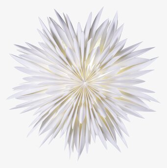 Julstjärna Maja 60 Vit från Watt och Veke i vitt papper