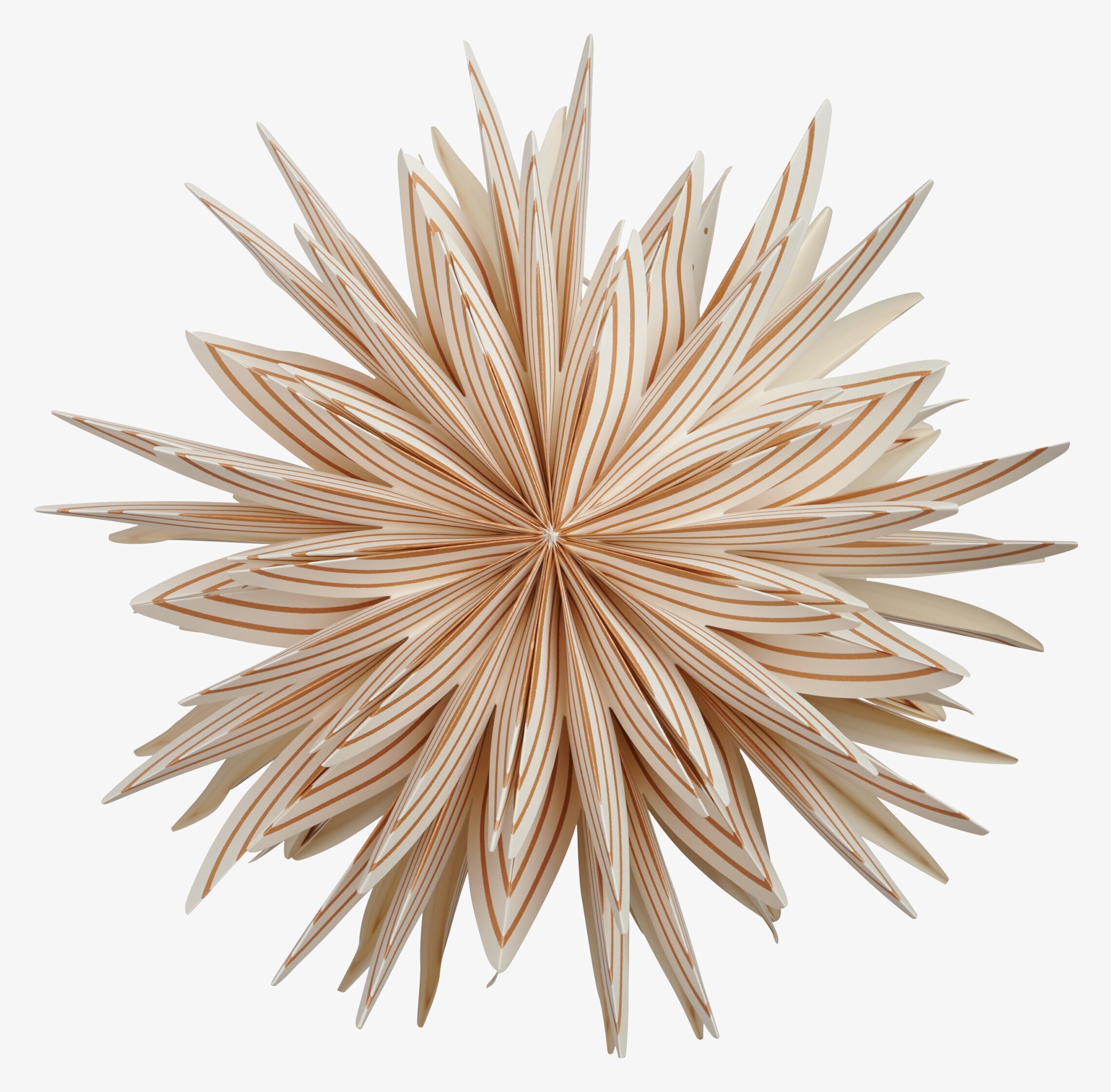 Julstjärna Lovisa 50 Guld från Watt och Veke i fönster