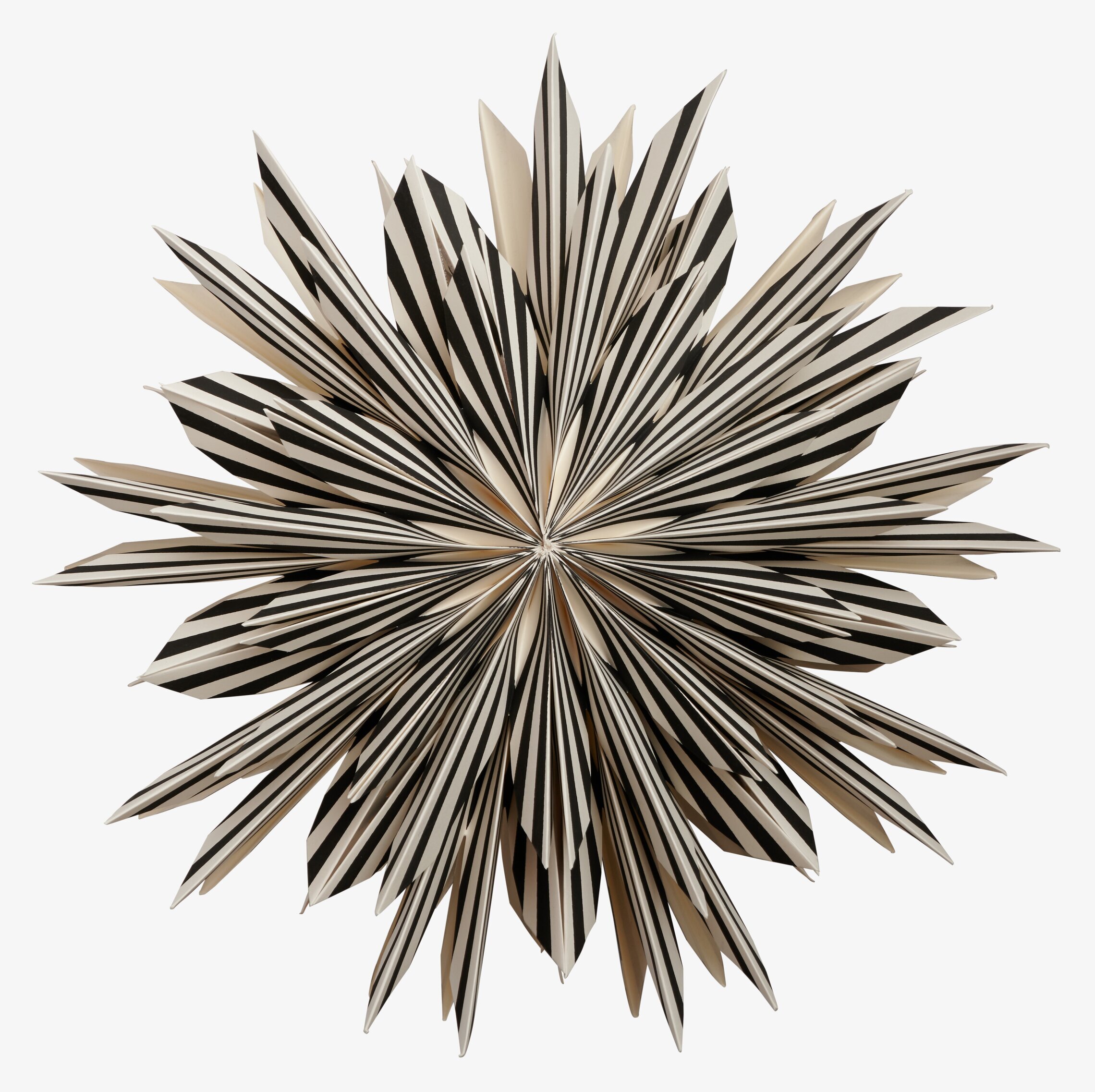 Julstjärna Leah 50 Svart från Watt och Veke i svartvitt mönster