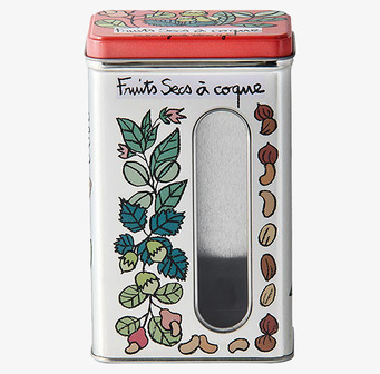 Bild av dekorativ och funktionell plåtburk för köket