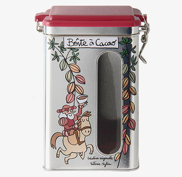 Bild av dekorativ och funktionell plåtburk med design