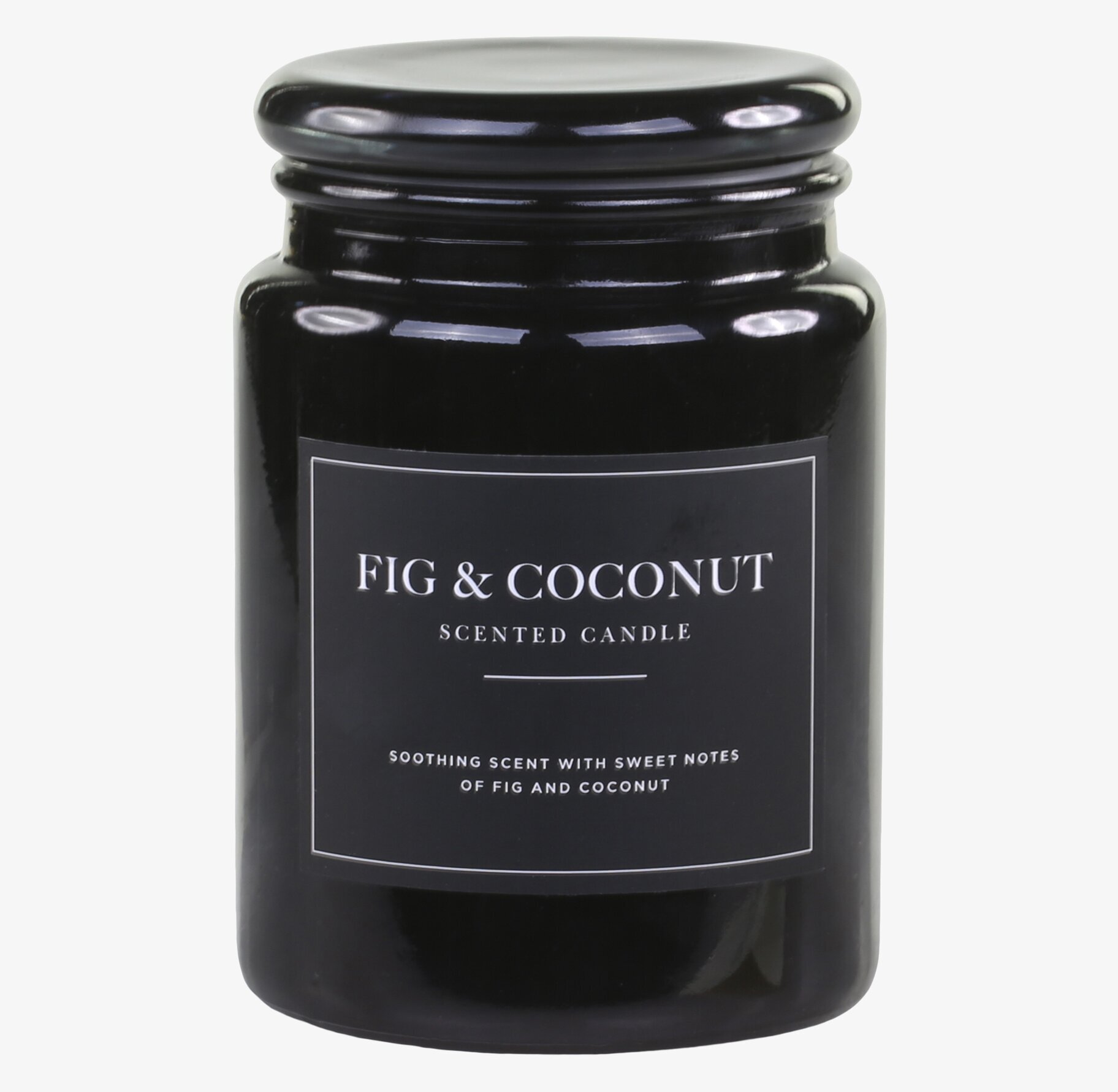 Doftljus Fig & Coconut från Chic Antique i svart glas
