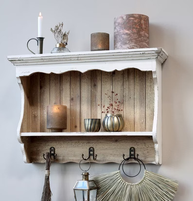 Kammarljusstake Bladverk Antik Mässing från Chic Antique