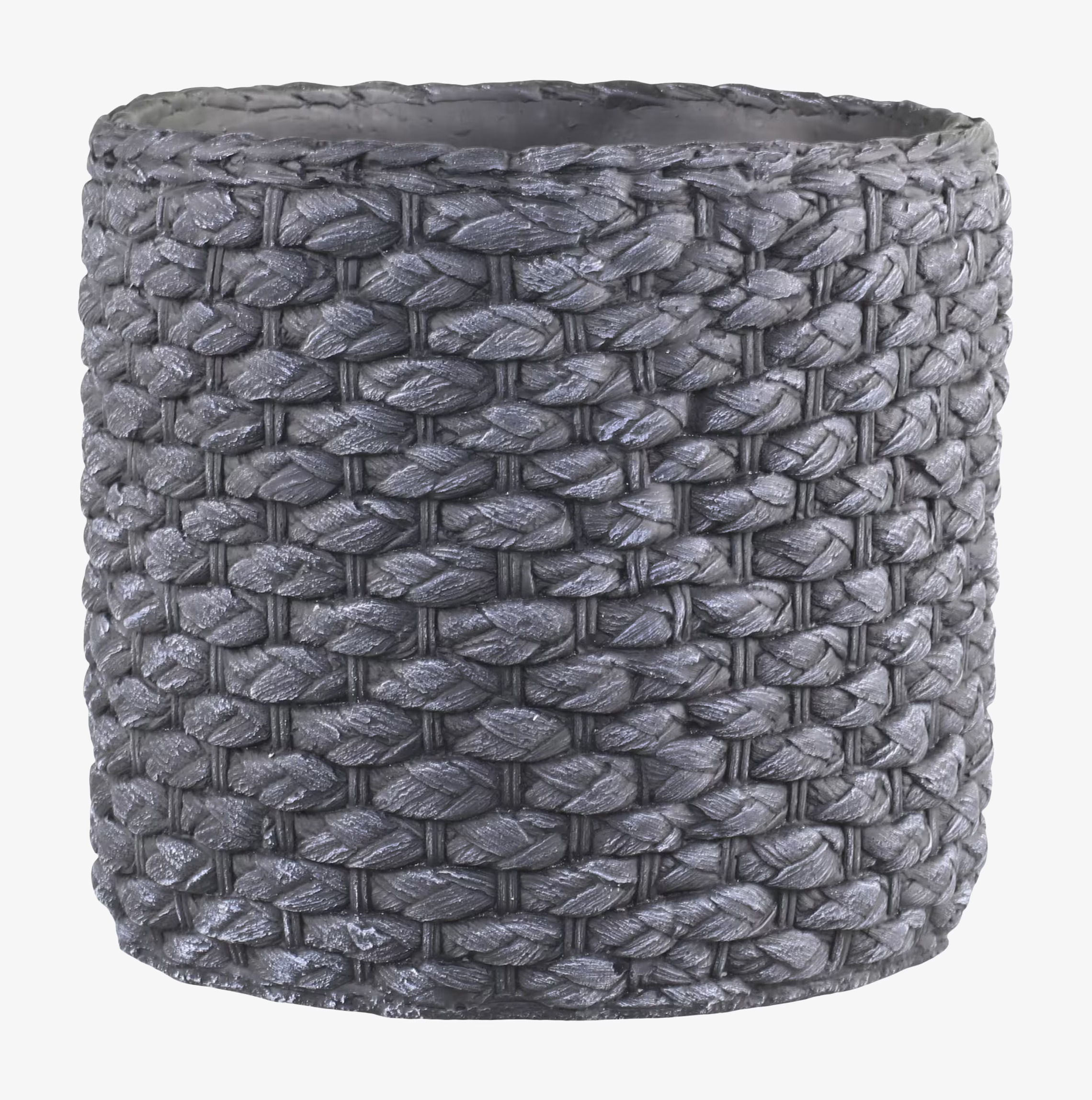 Kruka Corte XL från Chic Antique med vävliknande struktur