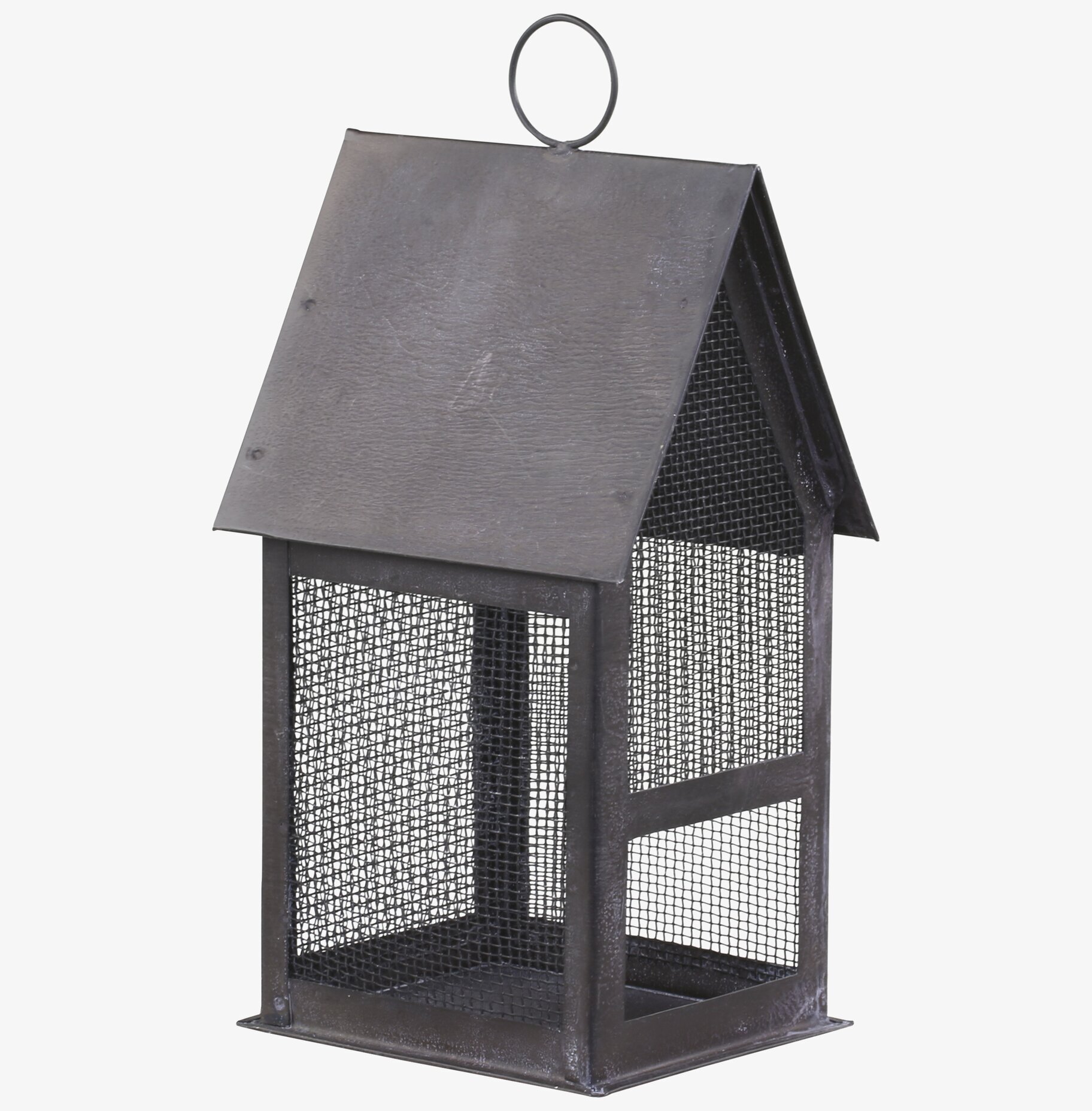 Ljuslykta Hus #1 (Vänster) från Chic Antique i mörk metall