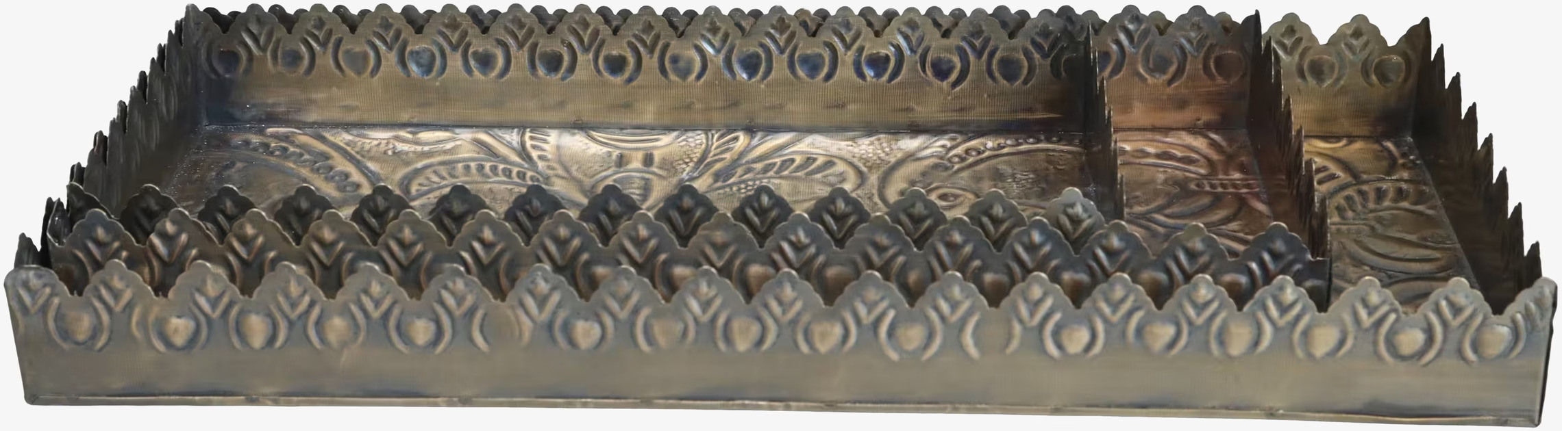 Fat Med Mönster & Dekorkant Set/3 Antik Mässing från Chic Antique