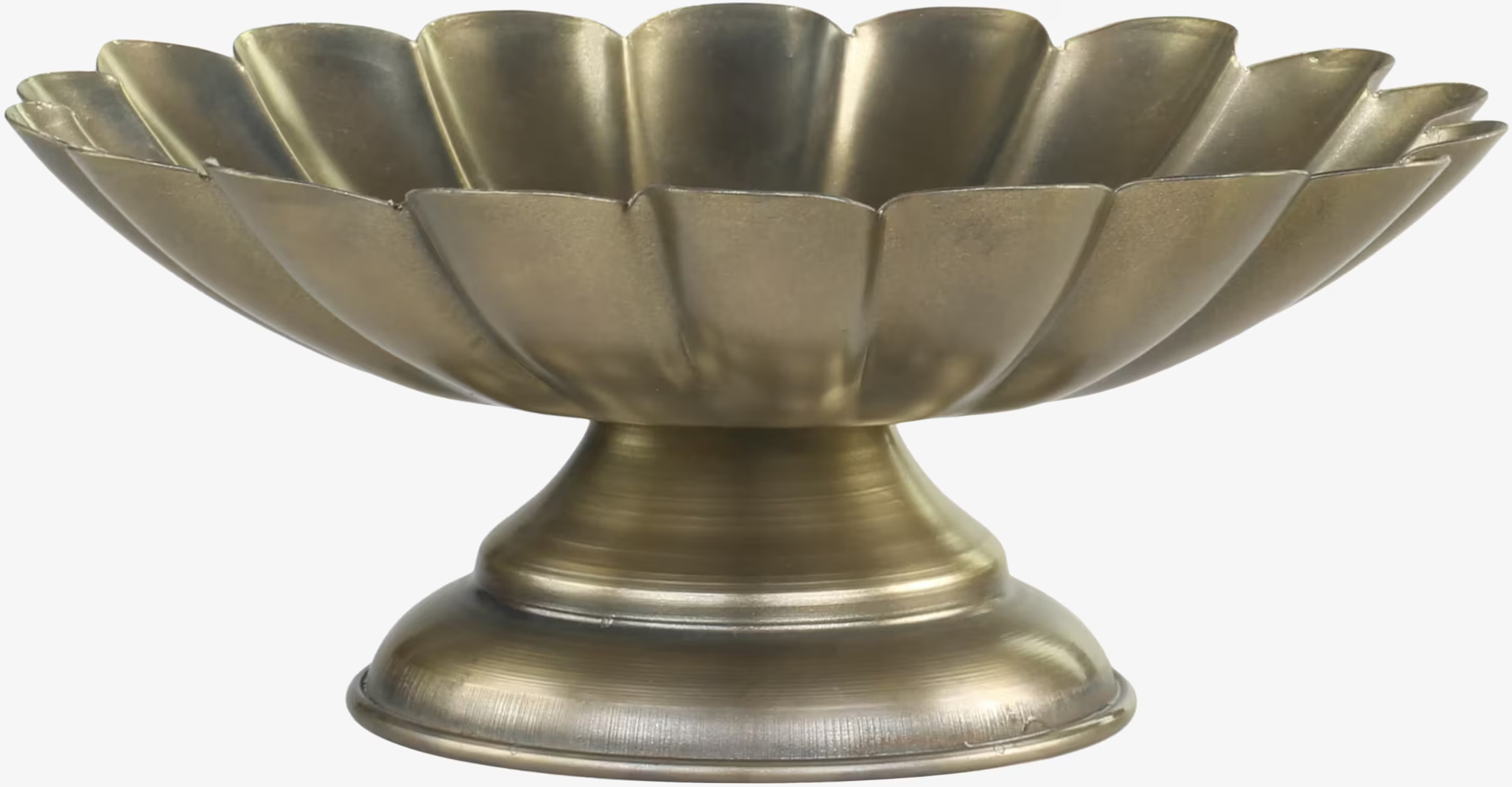 Fat Blomma M Antik Mässing från Chic Antique på neutral yta