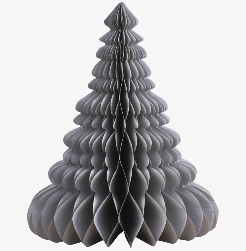 Julgran Papper Fransk Grå L från Chic Antique på vit bakgrund