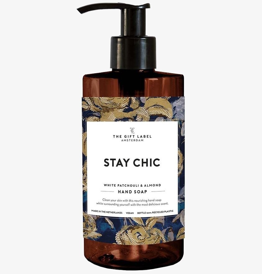 Handtvål - Stay Chic från The Gift Label i mörkbrun flaska