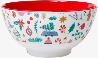 Skål All over Xmas Print från Rice med festligt julmotiv