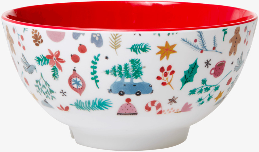 Skål All over Xmas Print från Rice med festligt julmotiv