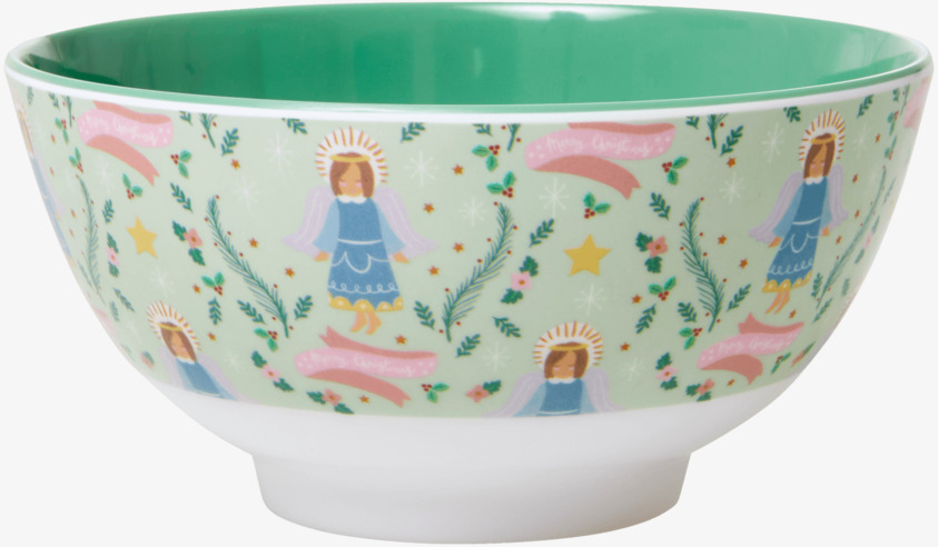 Skål Xmas Angel Print från Rice med julmotiv och änglar