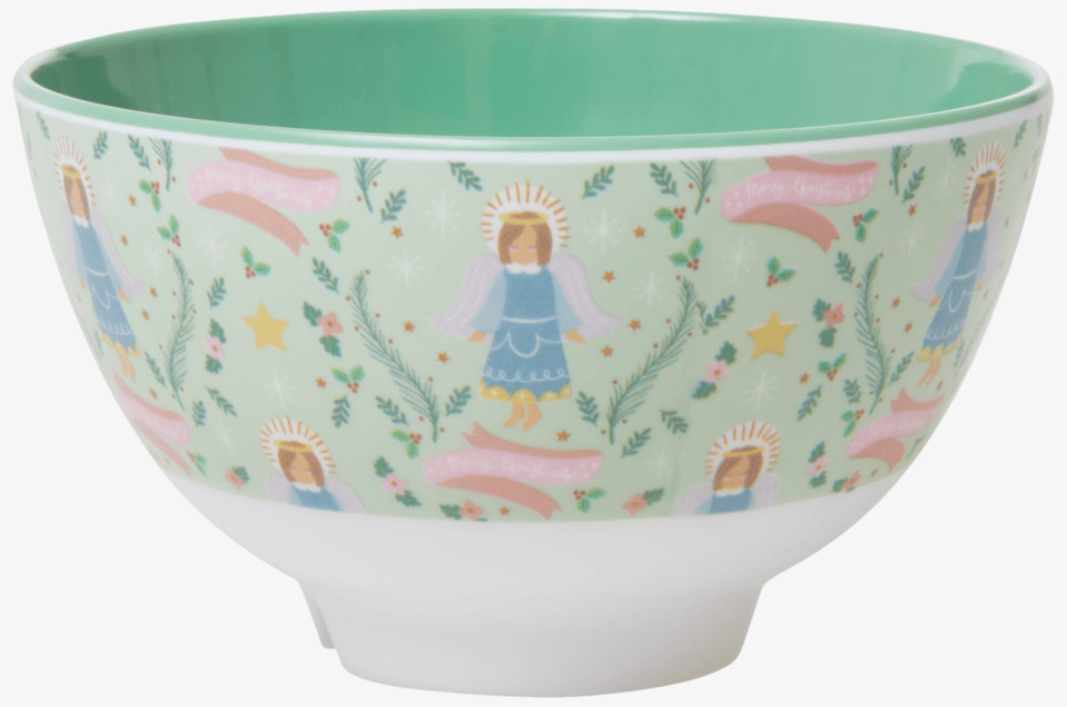 Liten Skål Xmas Angel Print från Rice med julmotiv