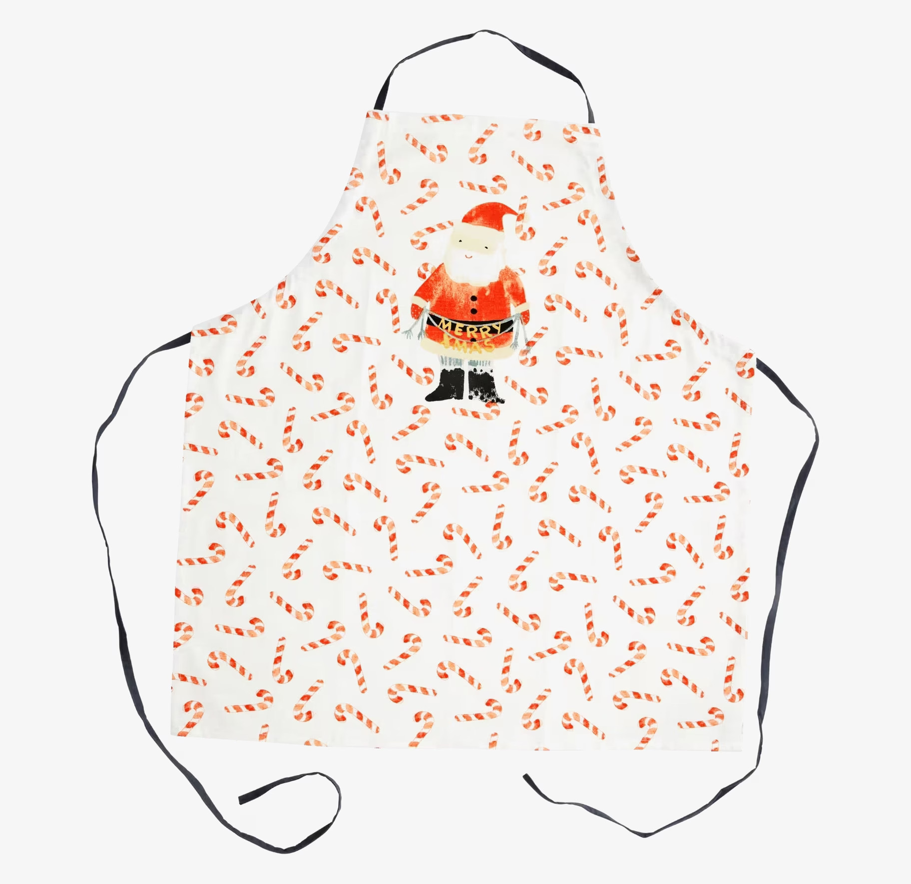 Förkläde Santa Print från Rice med julmönster och tomte