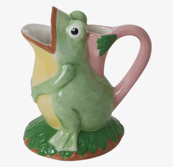 Vas Frog Shape från Rice, en grön grodformad blomvas