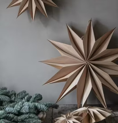 Stjärna Wood Snowflake Ø 30 från Majas Cottage i trä