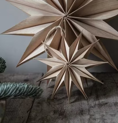 Stjärna Wood Snowflake Ø 15 från Majas Cottage i träfinish