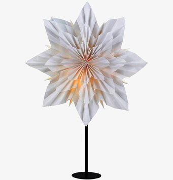 Bordsstjärna Neela Grå/Svart från Markslöjd på ljus bakgrund