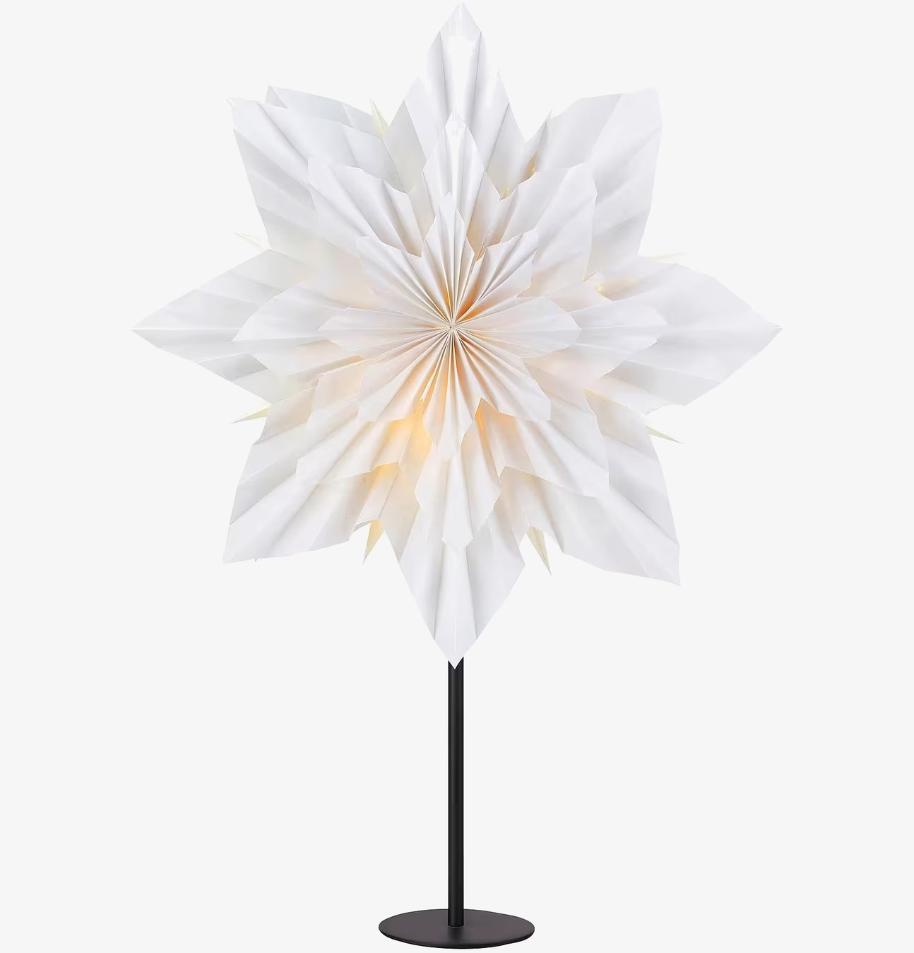 Bordsstjärna Neela Vit/Svart från Markslöjd på svart stativ