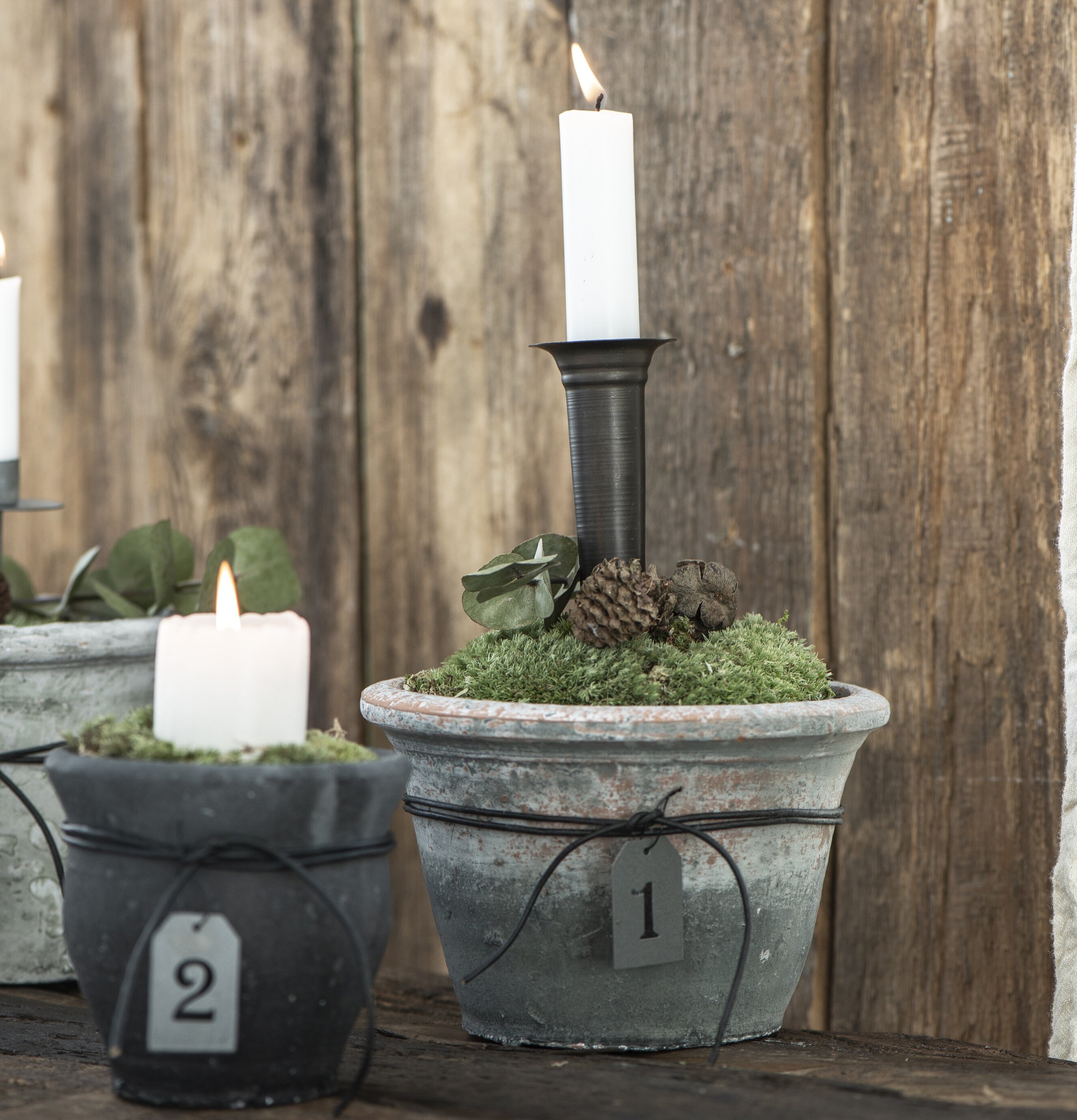 Ljushållare Spjut Svart från IB Laursen i rustik kruka