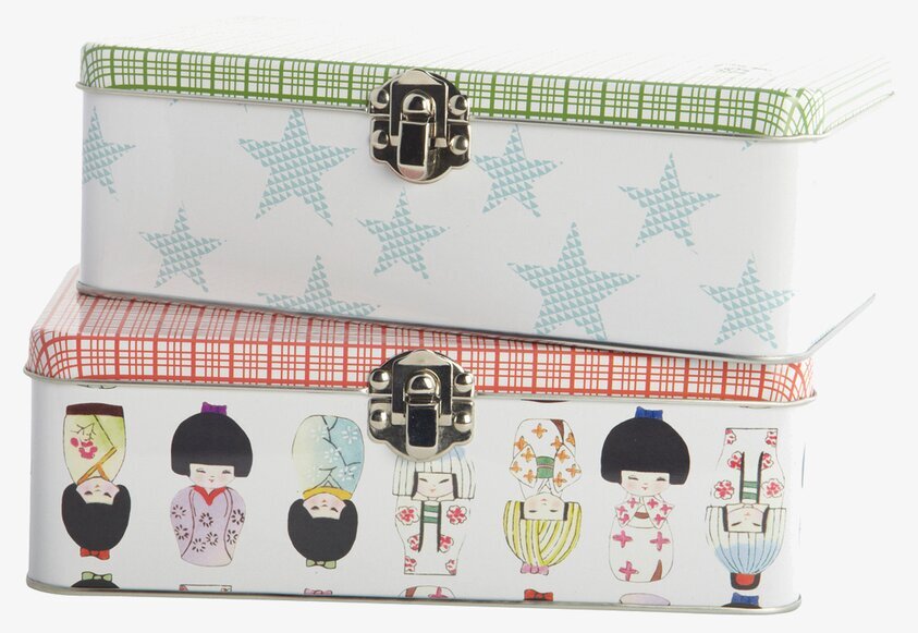 Lunchbox Skylar från House Doctor med färgglada mönster