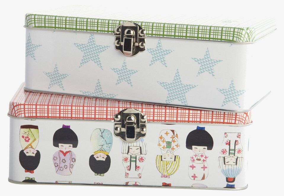 Lunchbox Skylar från House Doctor med färgglada mönster