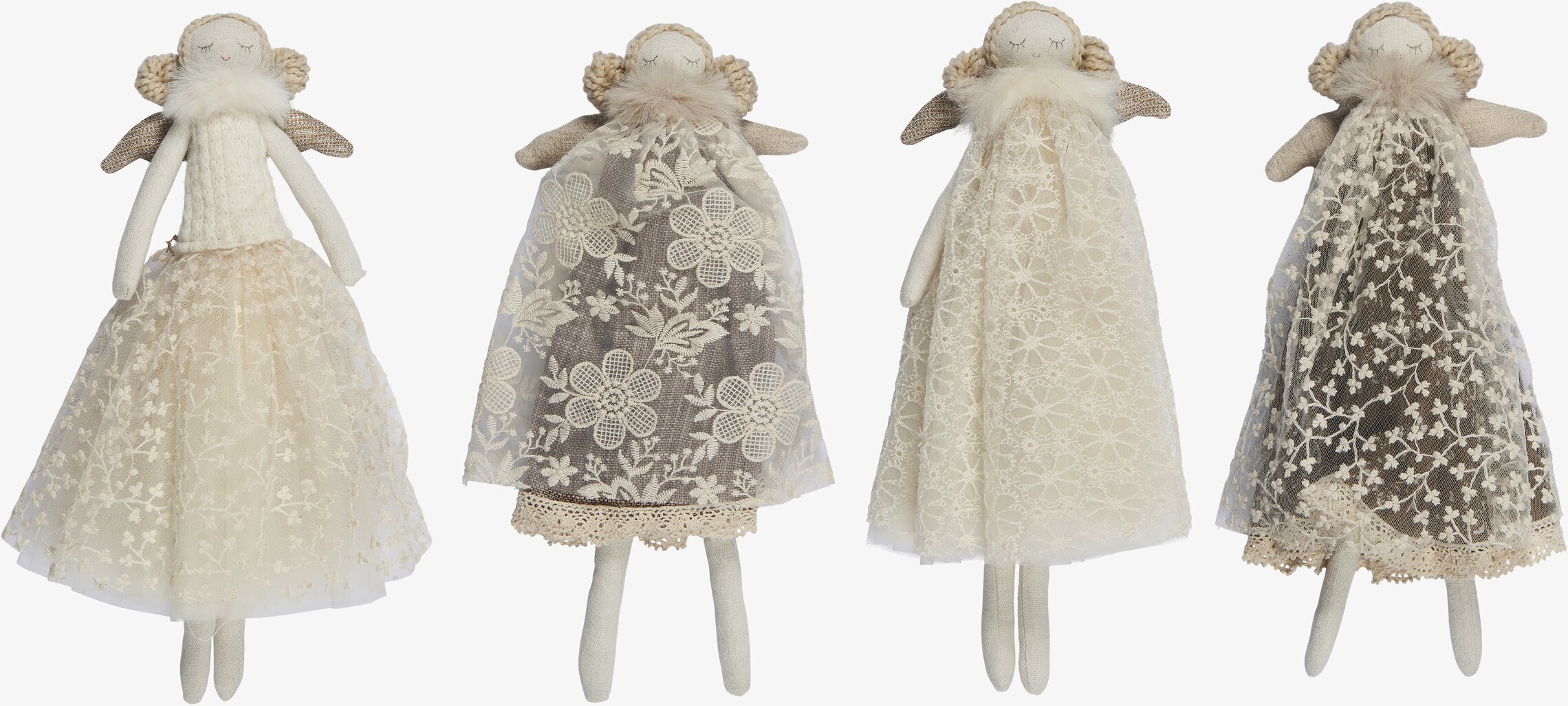 Ängel Claire från IB Laursen med detaljerad klänning och vingar