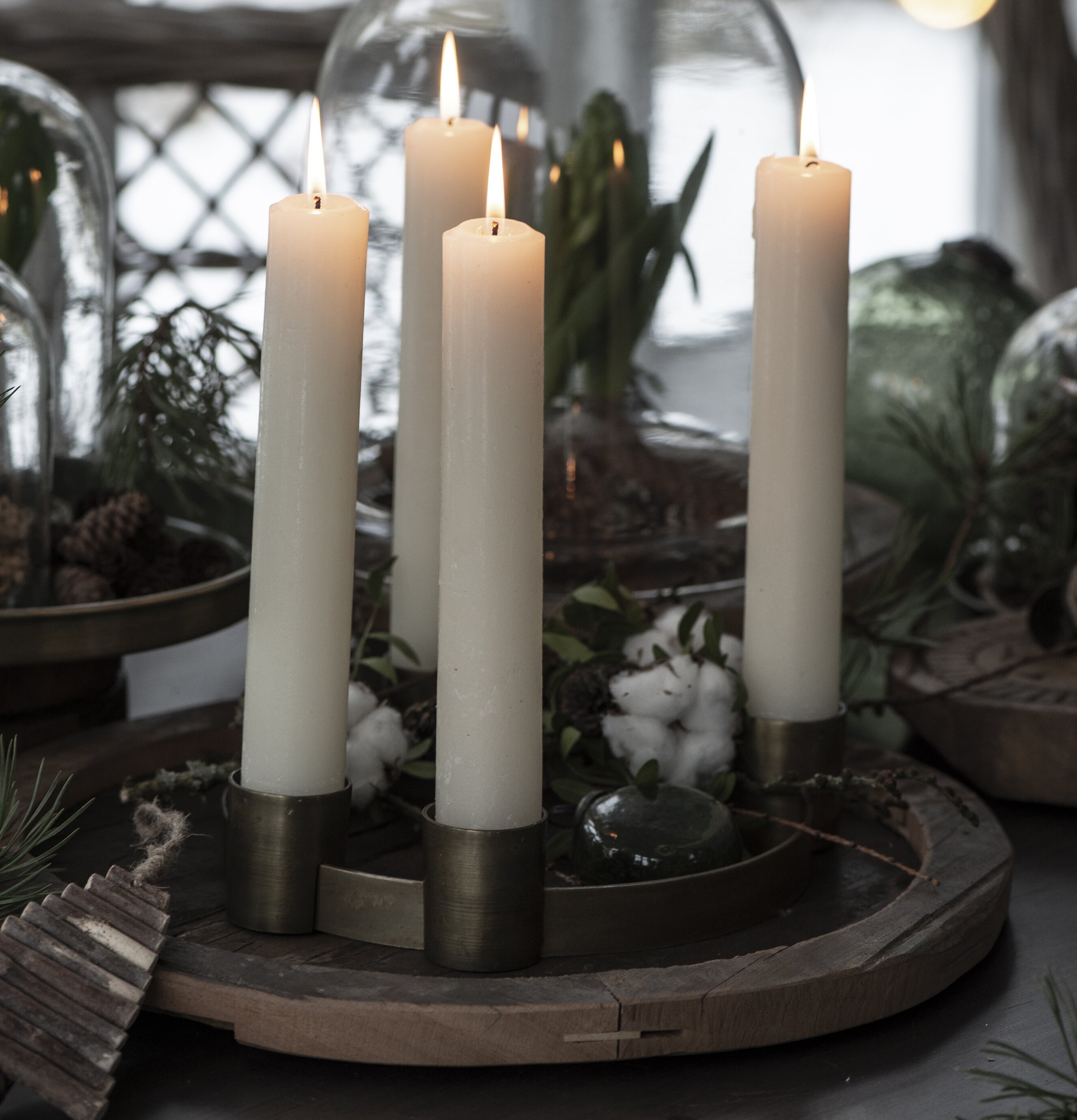 Ljusstake Advent Mässing från IB Laursen i festlig miljö