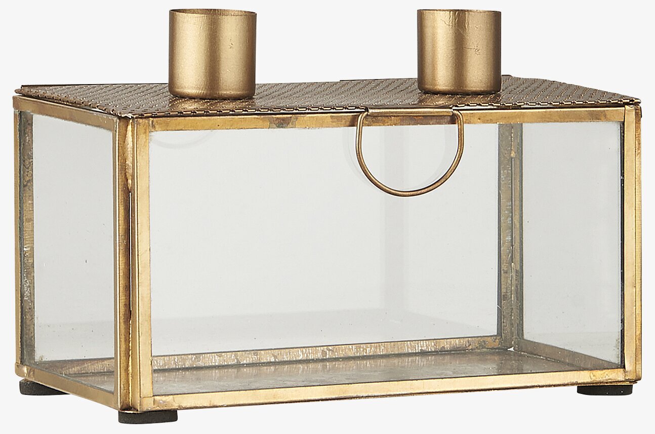 Ljusstake 2 Ljus Mässing från IB Laursen med elegant design