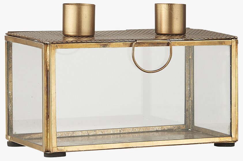 Ljusstake 2 Ljus Mässing från IB Laursen med elegant design