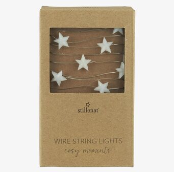 Ljusslinga 40 Stjärnor från IB Laursen i brun kartong